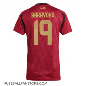 Belgien Johan Bakayoko #19 Replik Heimtrikot Damen EM 2024 Kurzarm